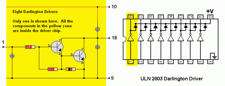 ULN2803 Darlington Driver Chip