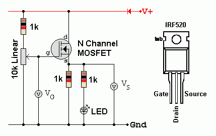 Irf530n схема включения - 88 фото