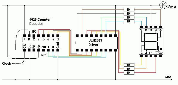 Cd4026be схема включения