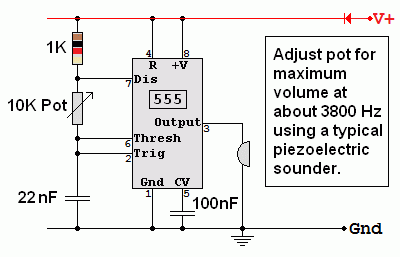 Adjustable Frequency Astable