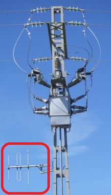 Vertically polarised Yagi antenna