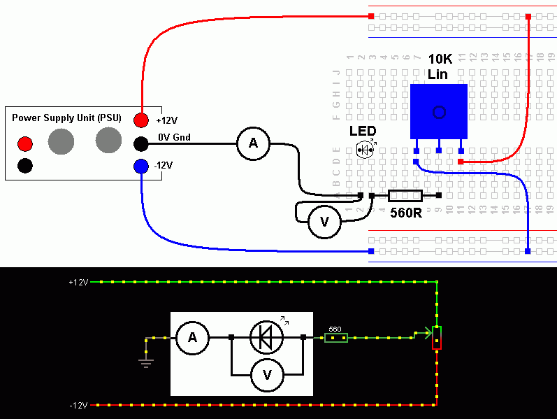 Zener Diode Measurements Task with Layout