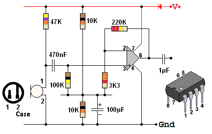 Capacitor Coupling an Electret Microphone