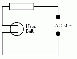 Neon Circuit with Current Limiting