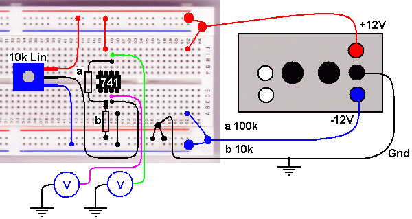 Non Inverting Op Amp Circuit Layout