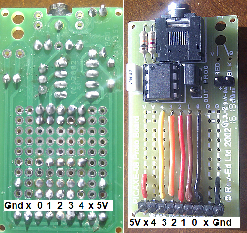 Picaxe Protoboard Connection